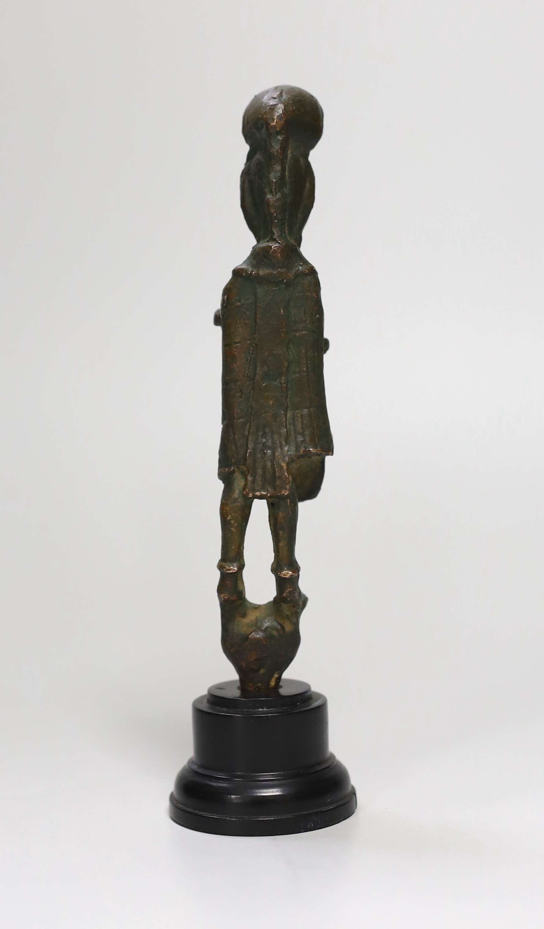A bronze figure, Nuragic culture or later, from Sardinia, 18cm